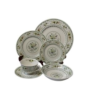 ROYAL DOULTON BONE CHINA T. C 1034 PROVENCAL 6 PIECE PLACE‎ SETTING DINNER FOR 1
